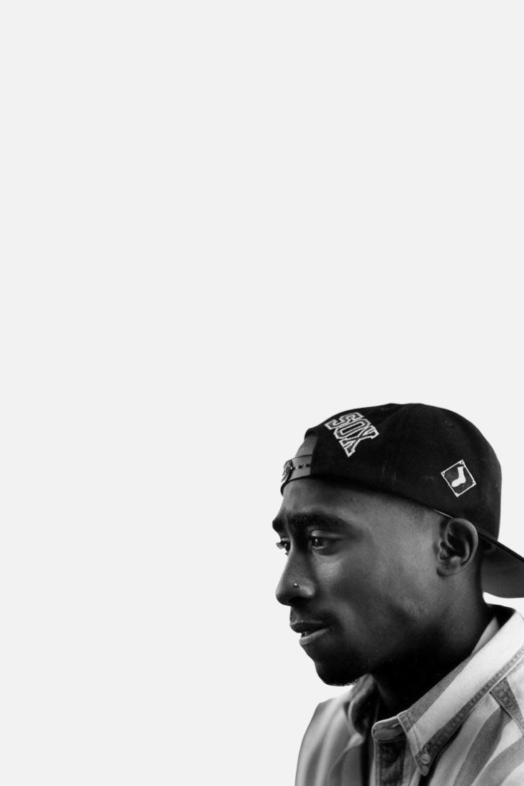 foto do 2pac de lado
